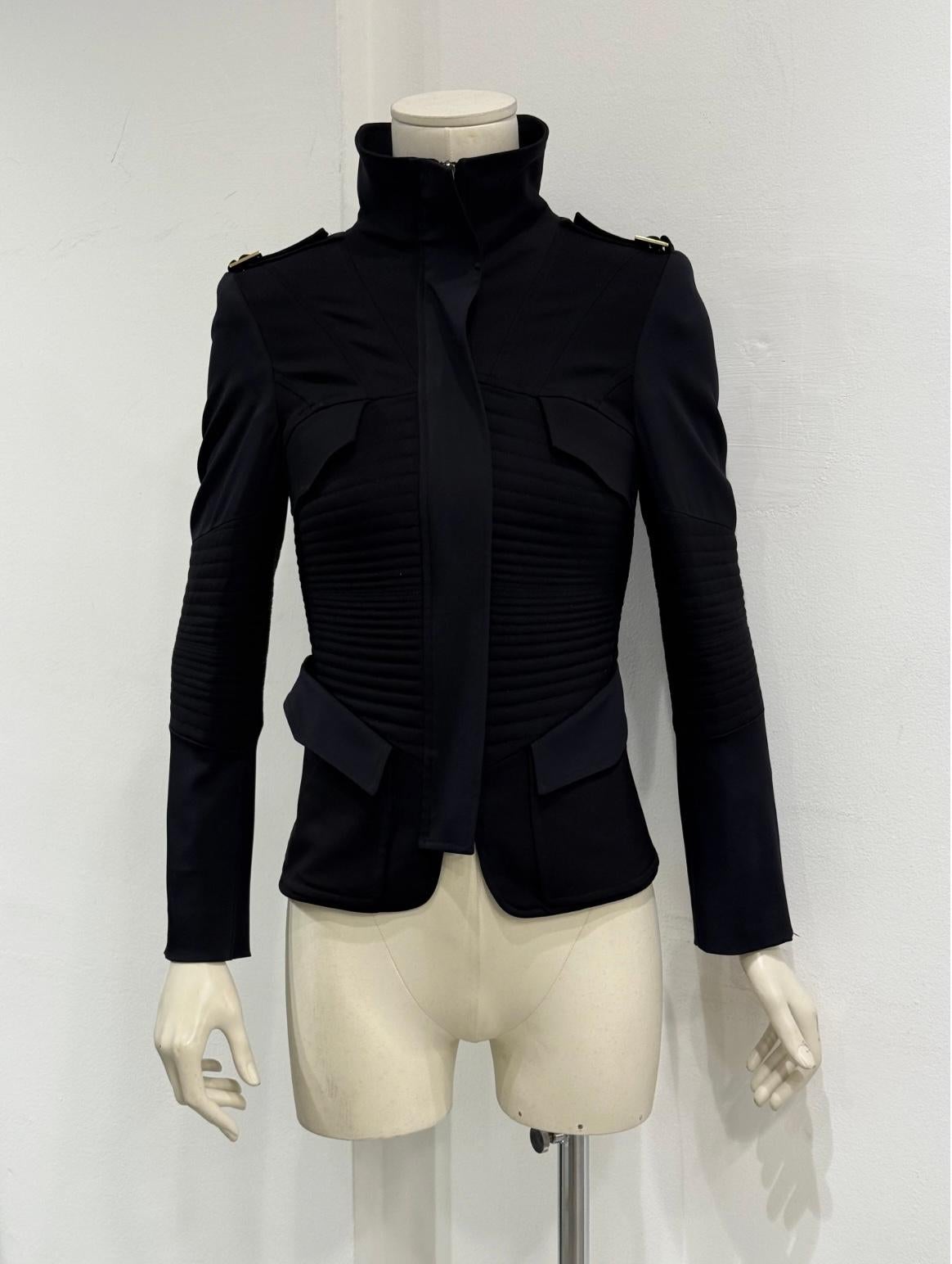 A/W2003 Gucci by Tom Ford - Veste militaire avec empiècements matelassés Pour femmes en vente