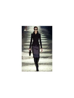 A/W2003 Gucci by Tom Ford runway studded silk skirt