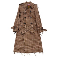 A/W2004 Junya Watanabe distressed tweed runway coat