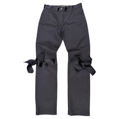 A/W2005 Chanel by Karl Lagerfeld bow jeans