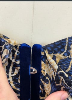 A/W2005 Roberto Cavalli paisley silk corset bustier