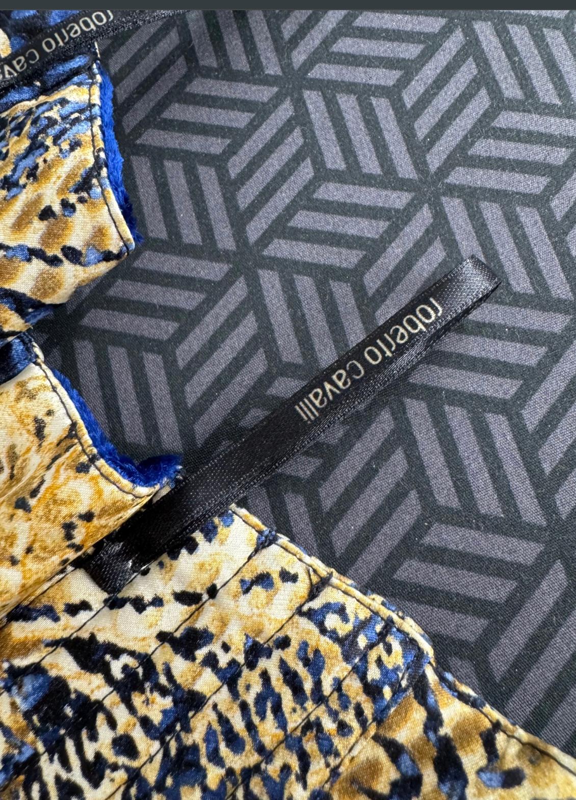 A/W2005 Roberto Cavalli paisley silk corset bustier in vendita 3