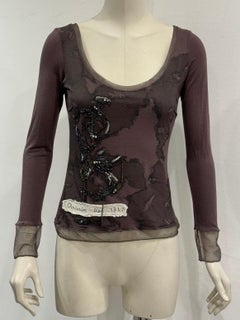 A/W2006 Christian Dior by John Galliano sheer embellished top