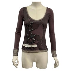 A/W2006 Christian Dior by John Galliano sheer embellished top