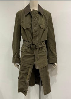 A/W2006 Junya Watanabe deconstructed military coat with belted waist
