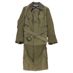 A/W2006 Junya Watanabe deconstructed military coat with belted waist A/W2006 Junya Watanabe deconstructed military coat with belted waist