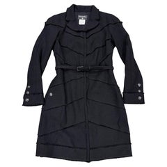 A/W2007 Chanel structured wool belted coat