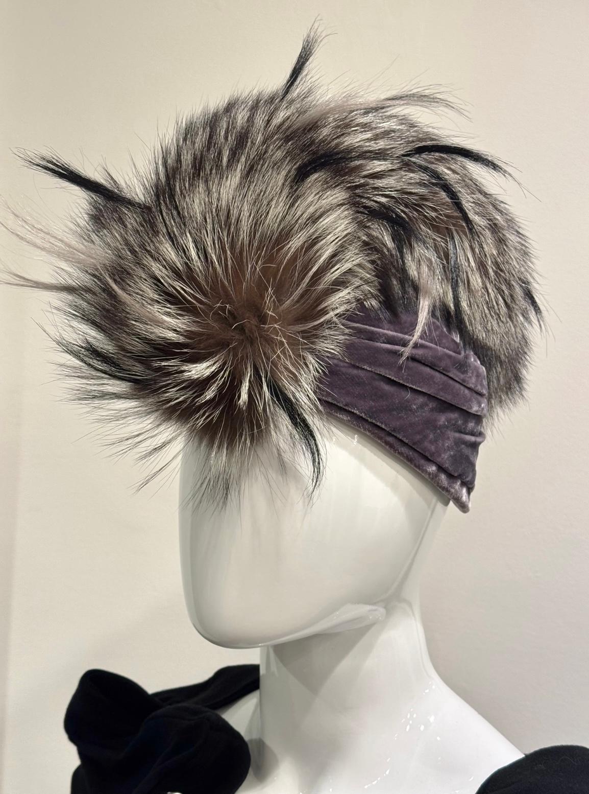 Donna A/W2007 Christian Dior by John Galliano runway Mohawk fox fur hat - NEW in vendita