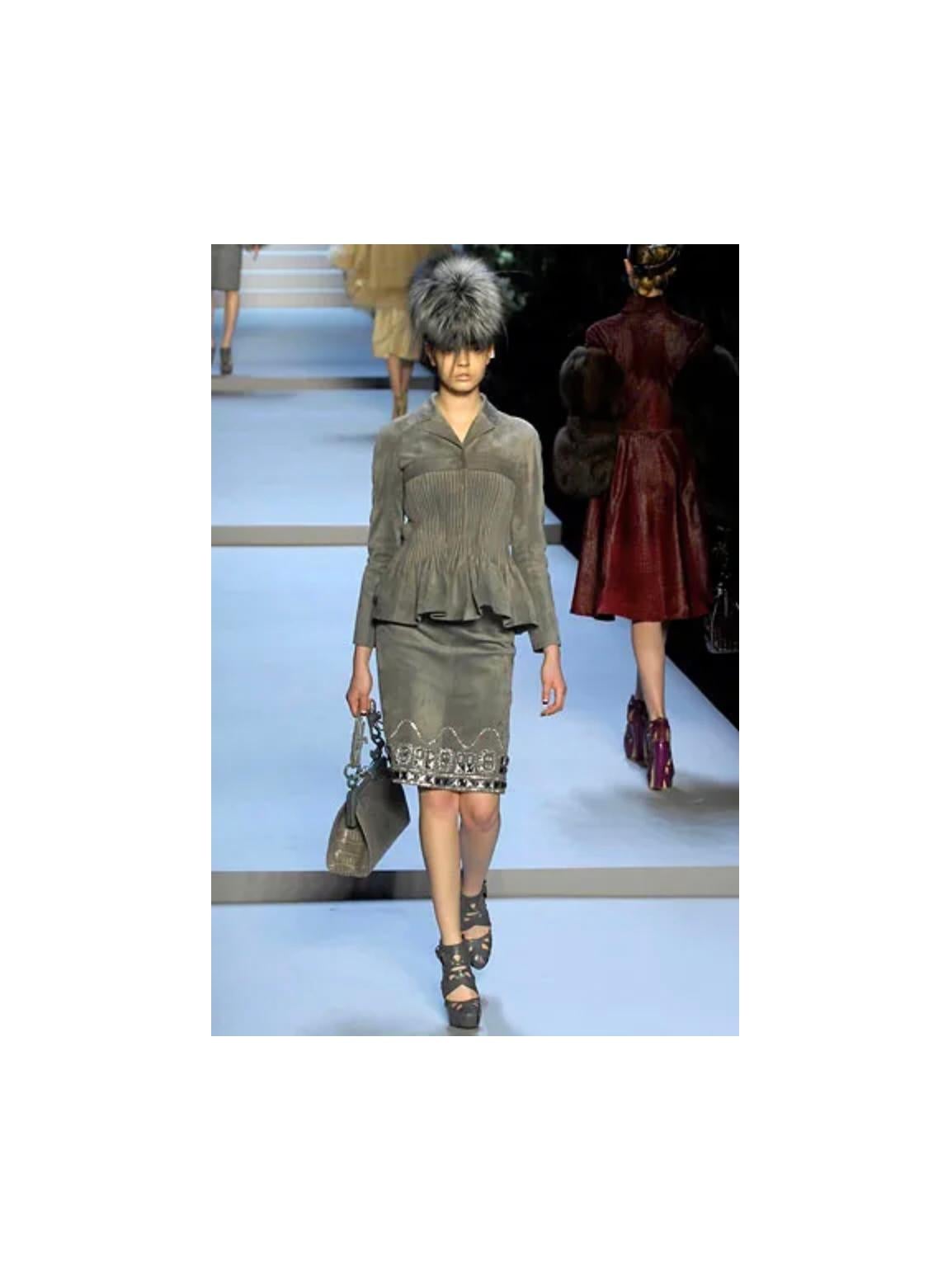 A/W2007 Christian Dior by John Galliano runway Mohawk fox fur hat - NEW in vendita 1