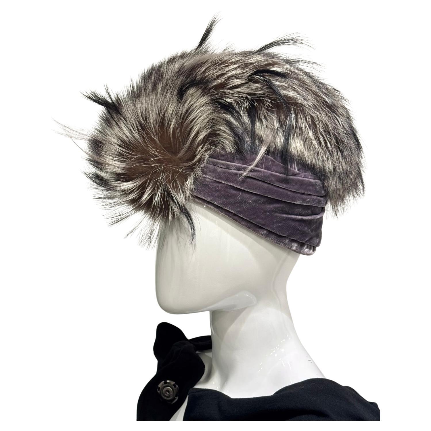 A/W2007 Christian Dior by John Galliano runway Mohawk fox fur hat - NEW