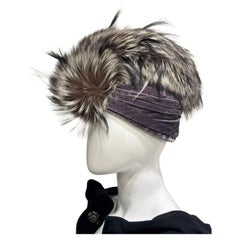A/W2007 Christian Dior by John Galliano runway Mohawk fox fur hat - NEW