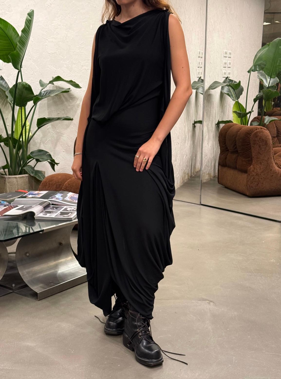 A/W2007 Jean Paul Gaultier défilé peinture robe longue déconstruite Pour femmes en vente