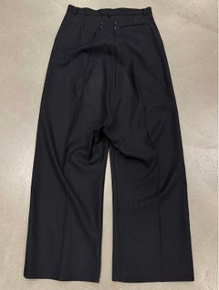 A/W2007 Maison Margiela ultra high waisted white label tailored pants