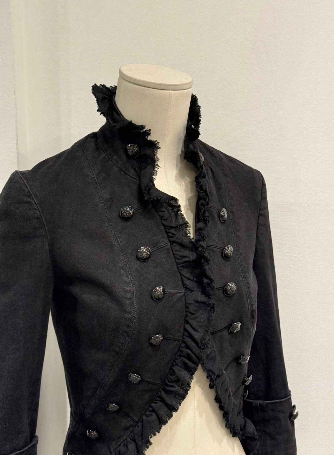 A/W2008 Alexander McQueen pirate military napoleon jacket For Sale 1