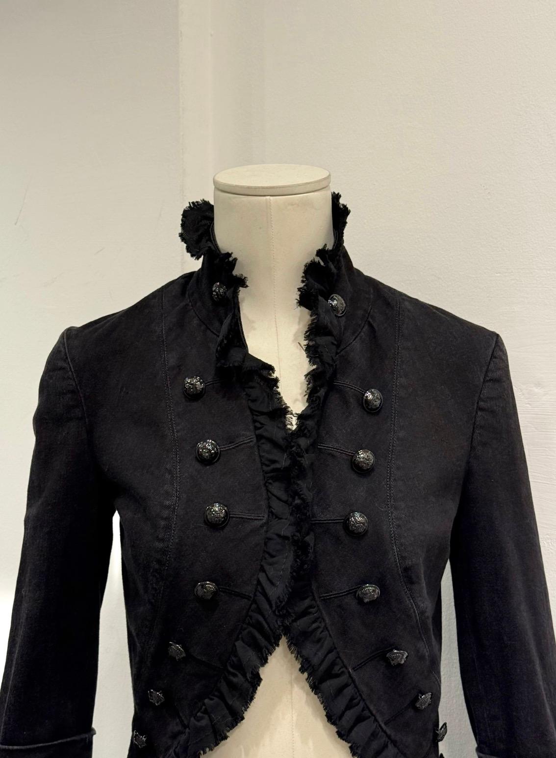 A/W2008 Alexander McQueen pirate military napoleon jacket For Sale 2