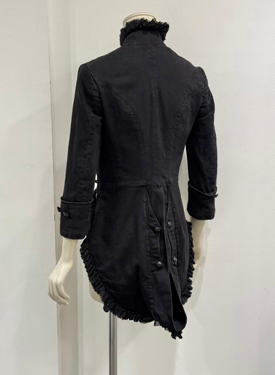 A/W2008 Alexander McQueen pirate military napoleon jacket For Sale 4