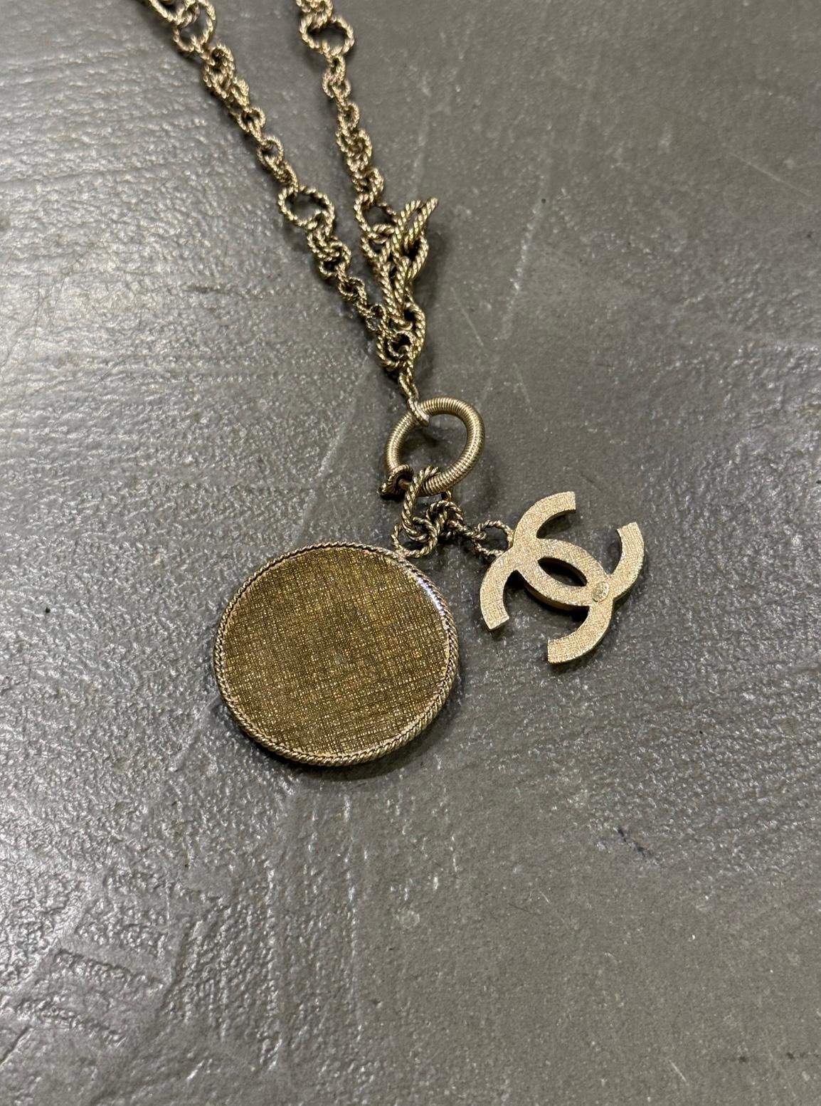 A/W2013 Chanel n5 collar de cadena de oro en venta 2