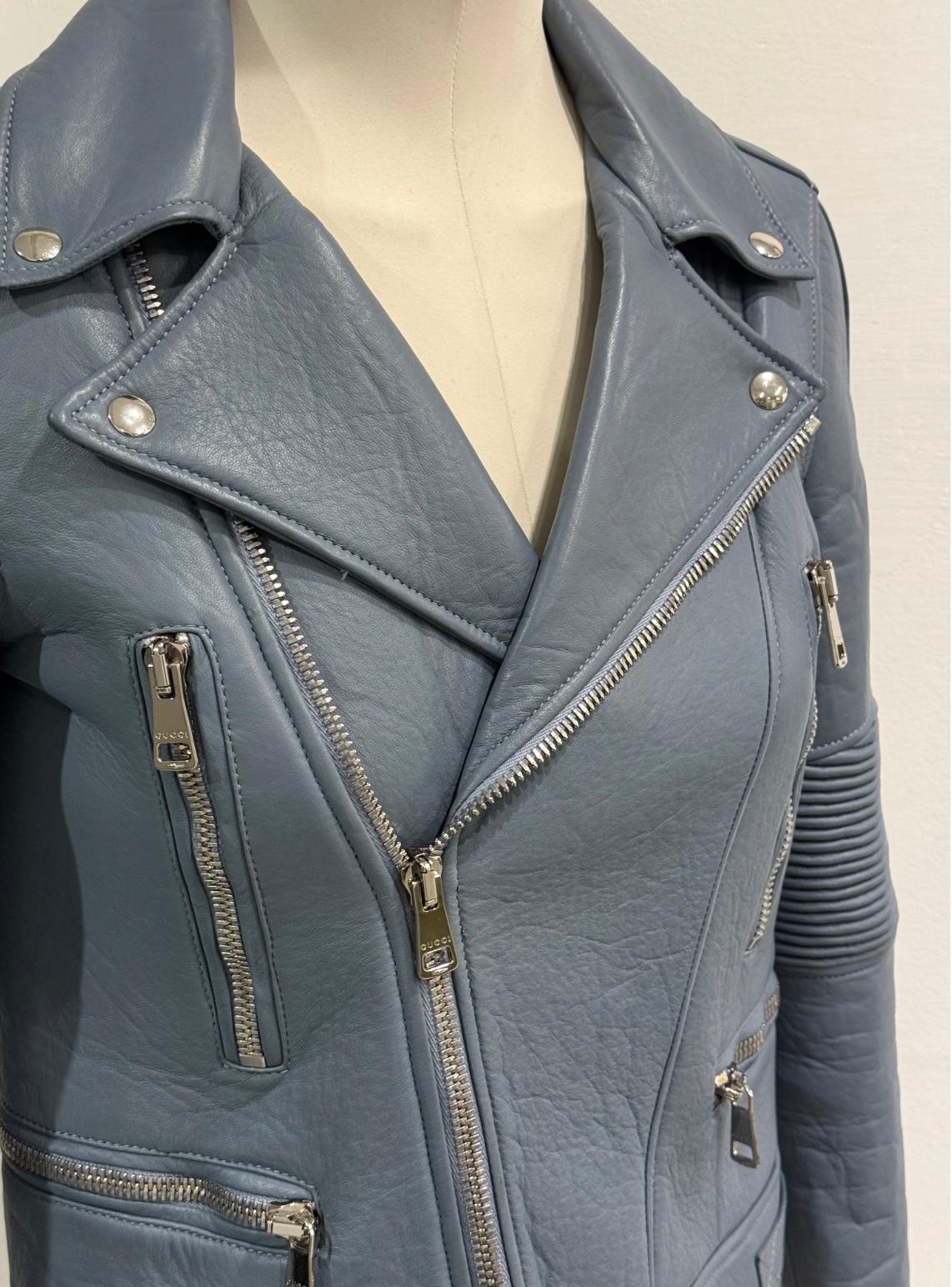 A/W2014 Gucci biker chaqueta de cuero en Excelente estado para la venta en Milano, Lombardia