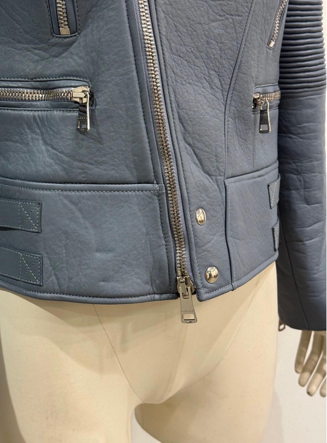 A/W2014 Gucci biker chaqueta de cuero en venta 1