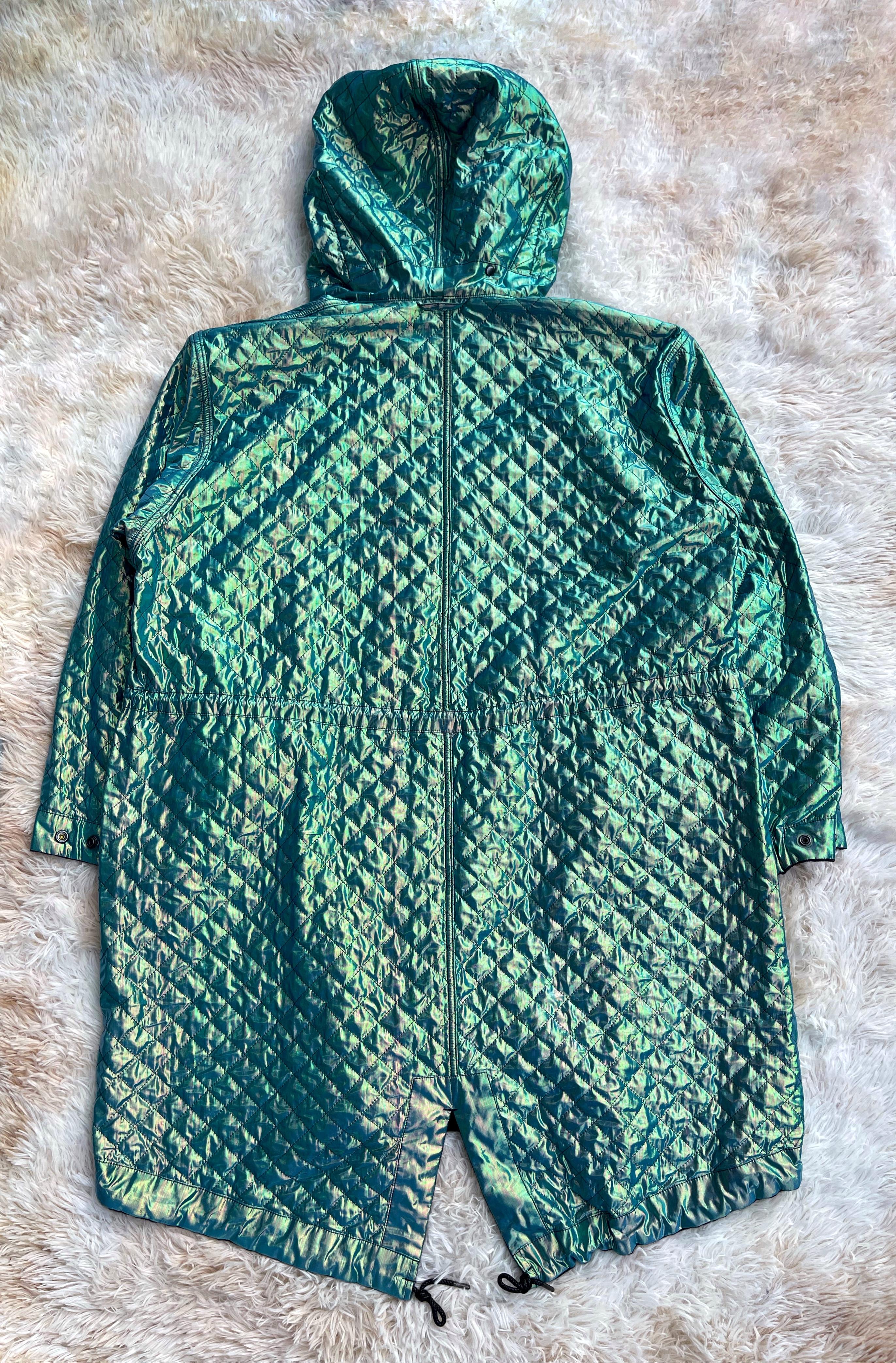 A/W2014 Issey Miyake Iridescent Fishtail Parka  For Sale 2