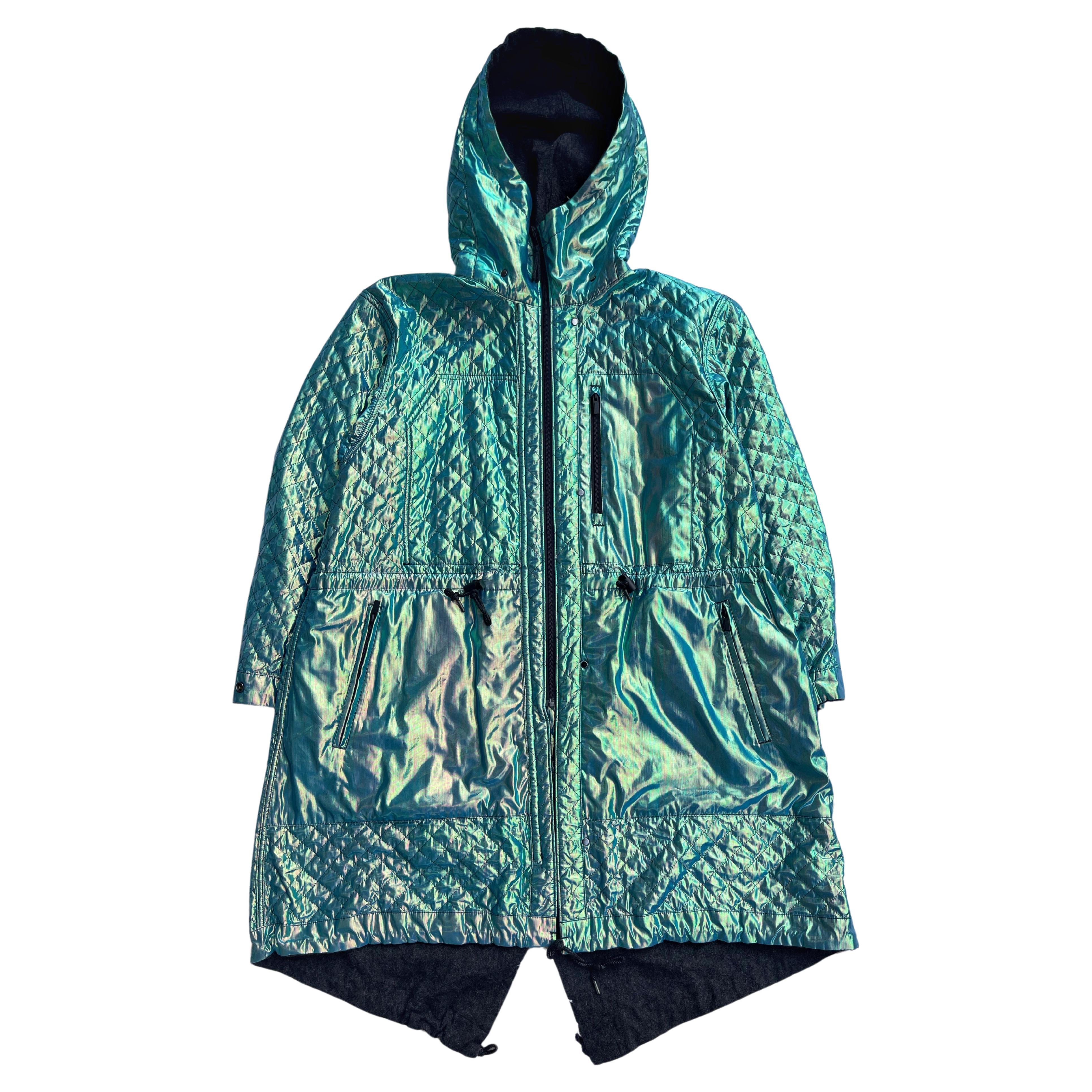 A/W2014 Issey Miyake Iridescent Fishtail Parka  For Sale