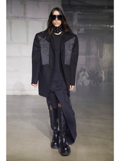 A/W2022 Rick Owens "Strobe" Jumbo Ratlin Mantel aus schwerer Wolle - neu mit Etikett