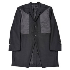 A/W2022 Rick Owens “Strobe” heavy wool jumbo ratlin coat - new with tags