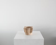 A Wabi Sabi Pale Orange 19Th C. Portuguese Marble Mortar