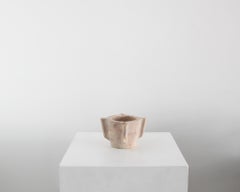 A Wabi Sabi Small Pale Pink 19Th C. Portuguese Marble Mortar