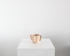 A Wabi Sabi Small Pale Yellow 19Th C. Portuguese Marble Mortar