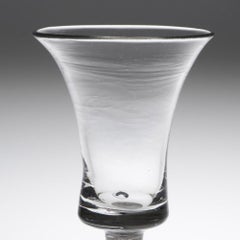 A Waisted Bucket Bowl Single Series Opaque Twist Stem Wine Glass, c1760