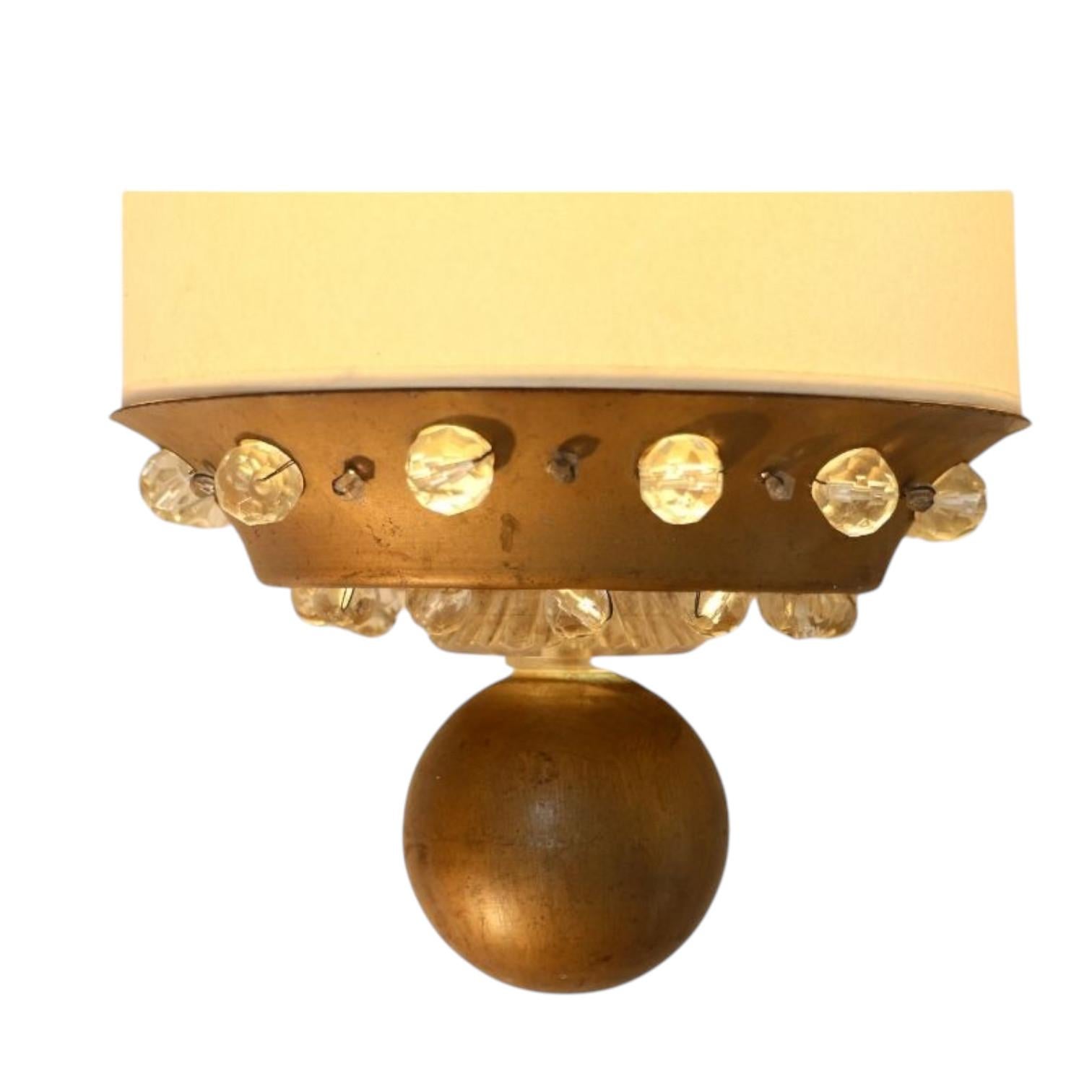 A wall lamp, France 40s. In Good Condition For Sale In VILLERS-SUR-MER, FR