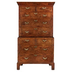 A Walnut Chest on Chest