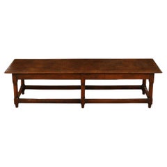 A Walnut Hall Bench