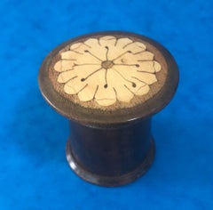 Walnut Inlaid Arts & Crafts Nutmeg Grinder