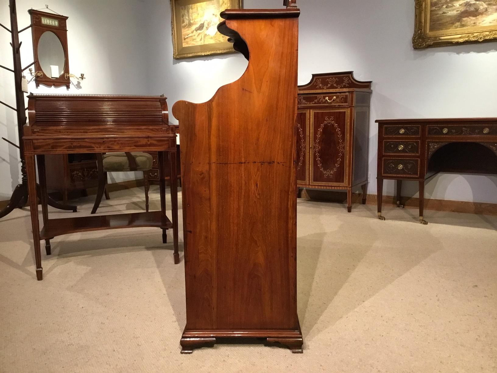 Walnut Late Victorian Period Music Cabinet 4