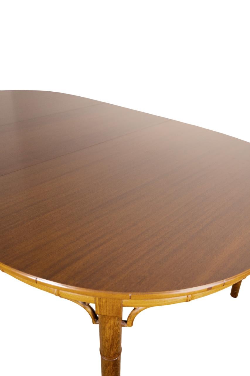 A Walnut Oval Dining Table in the English Regency Style c. 1940 For Sale 2