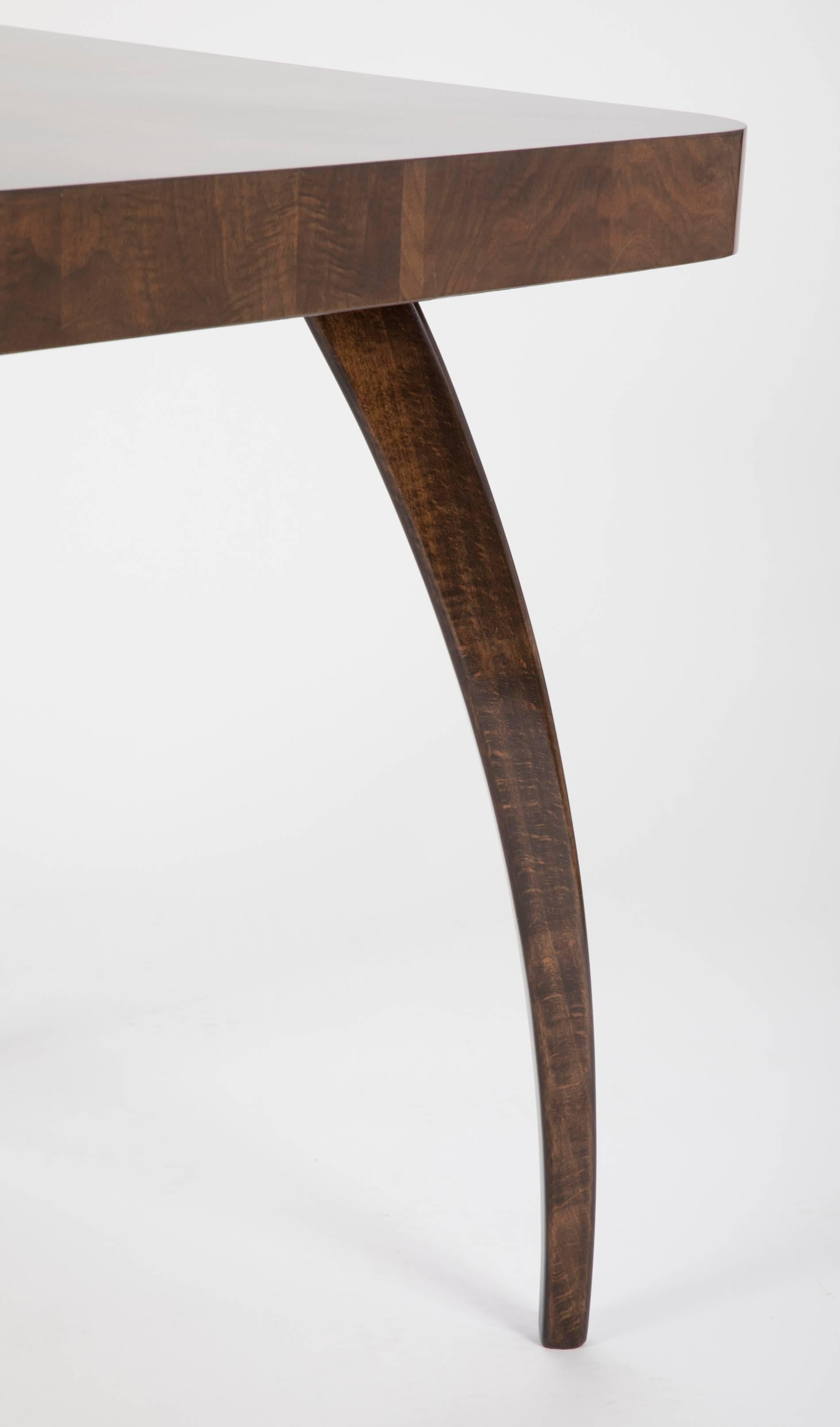 Walnut Side Table Designed by Jindrich Halabala in the 1930s In Good Condition In Stamford, CT