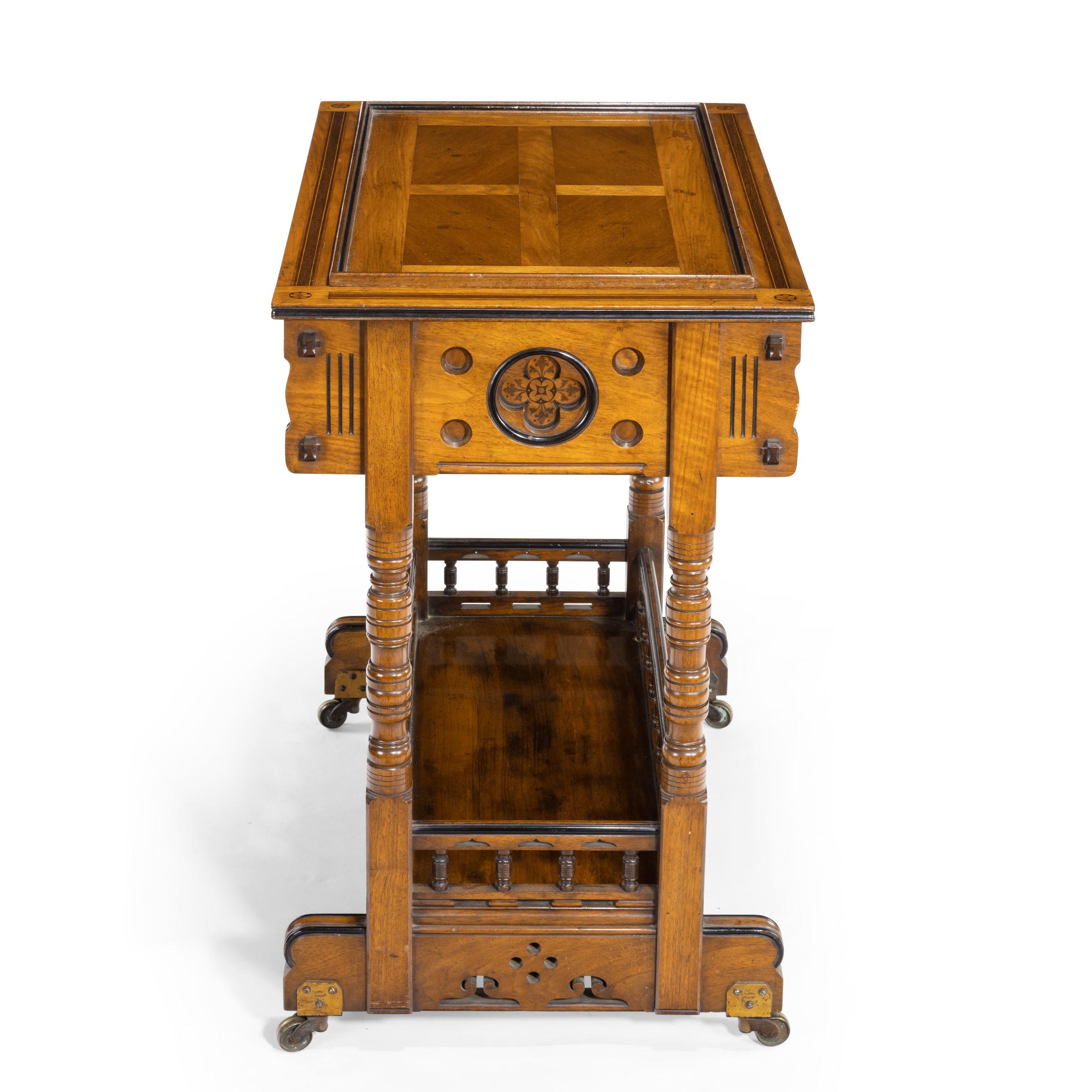 Walnut Side Table/Jardinière by Gillows Probably after Augustus Pugin 5