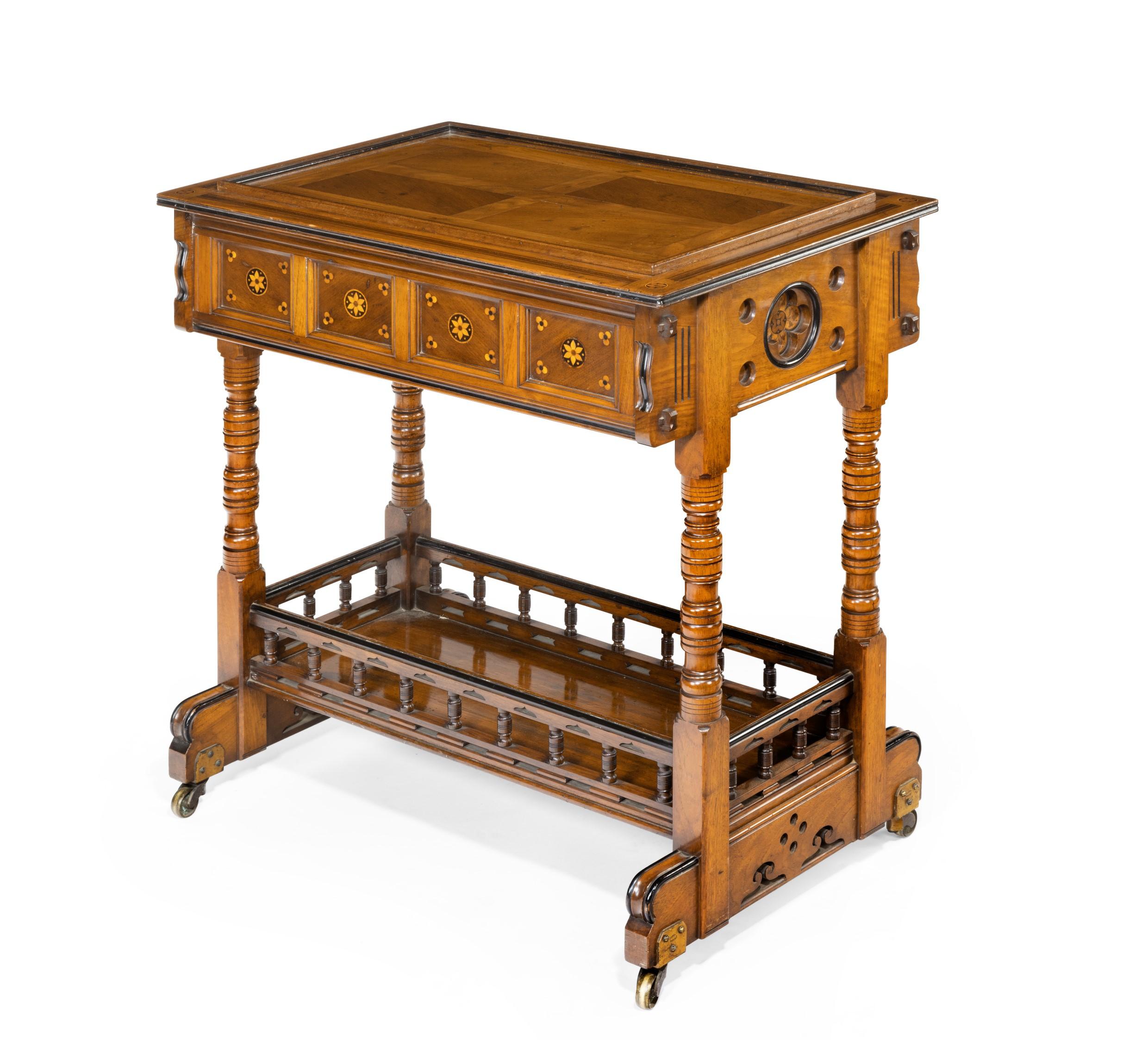 Walnut Side Table/Jardinière by Gillows Probably after Augustus Pugin 3