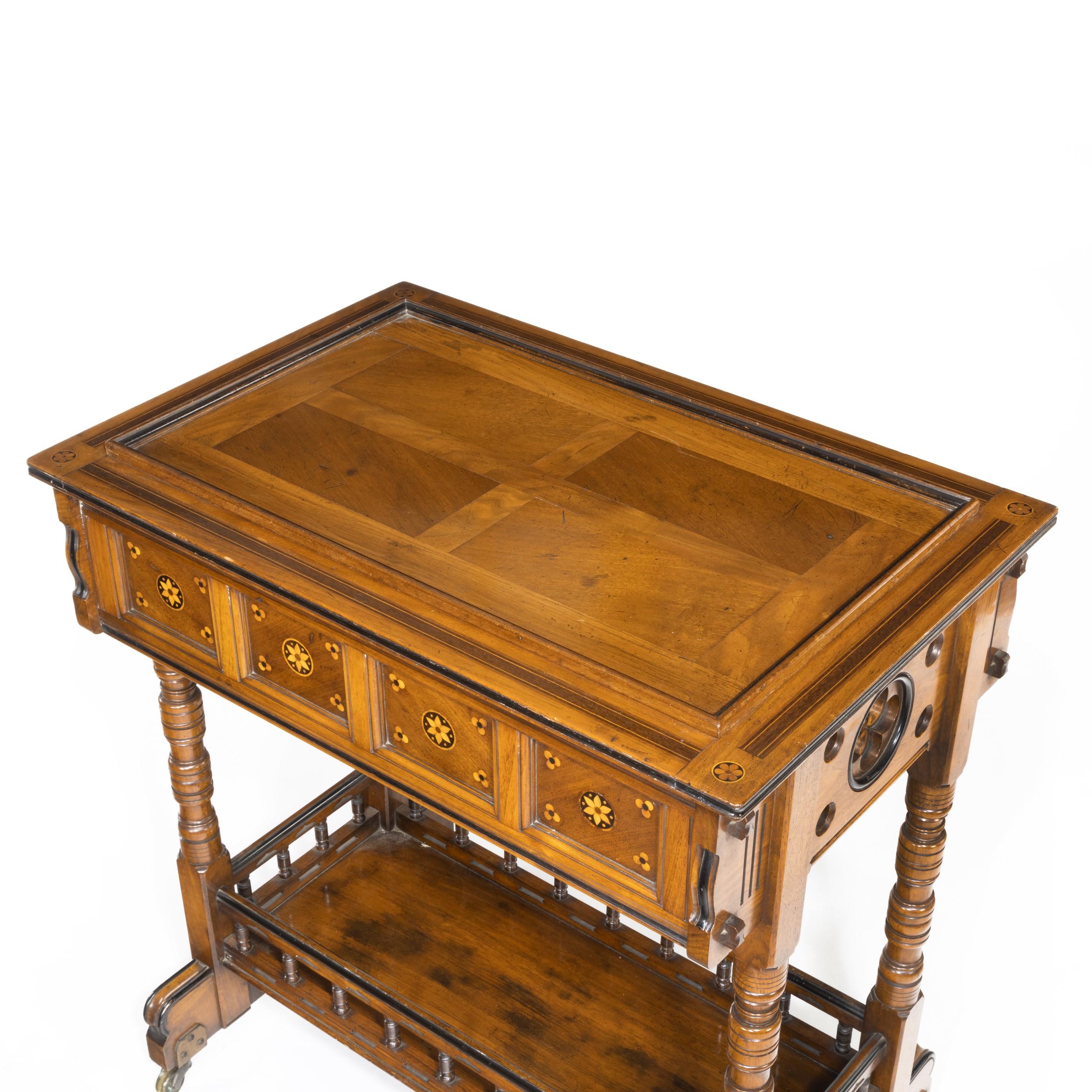 Walnut Side Table/Jardinière by Gillows Probably after Augustus Pugin 4