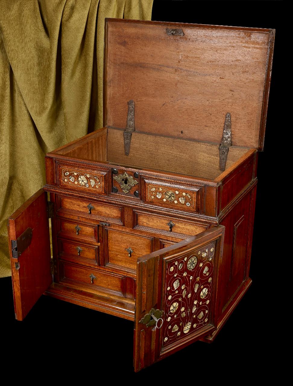 Late 17th Century Walnut Table Cabinet, English, circa 1670 For Sale