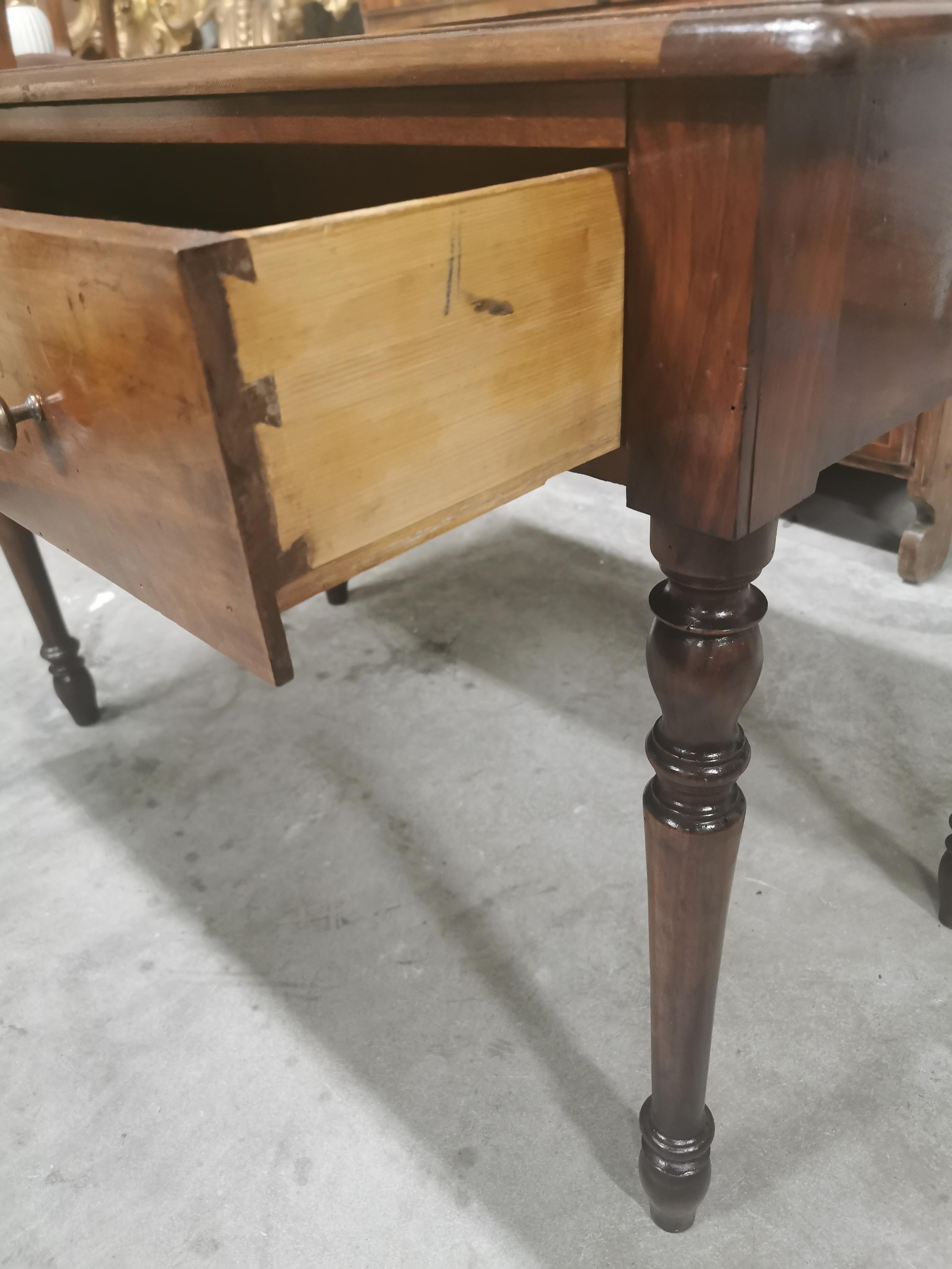 Louis XVI Walnut Writing Table from the Piedmont Region, C 1810 5