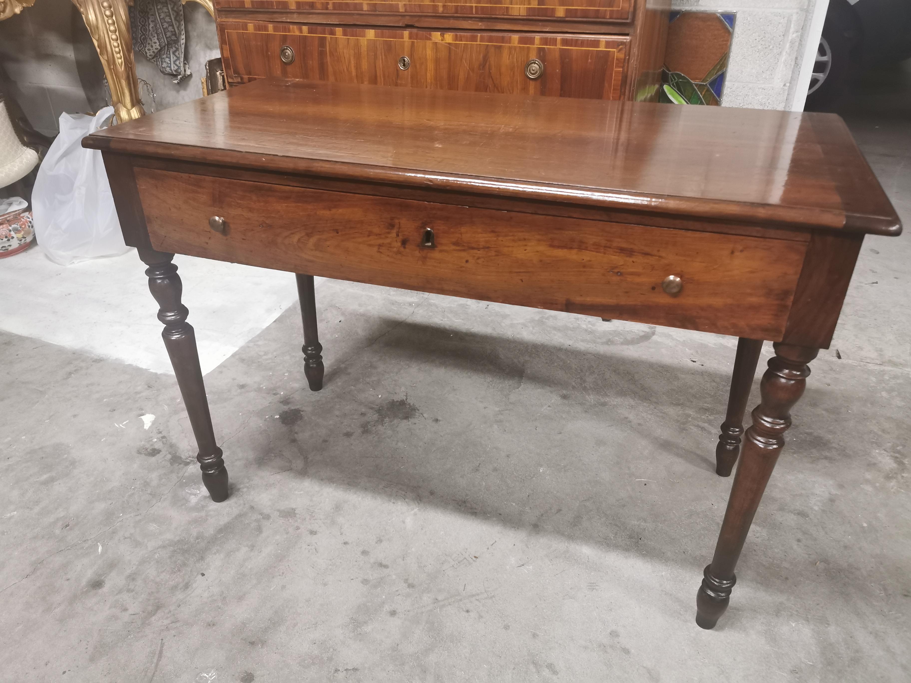 Italian Louis XVI Walnut Writing Table from the Piedmont Region, C 1810