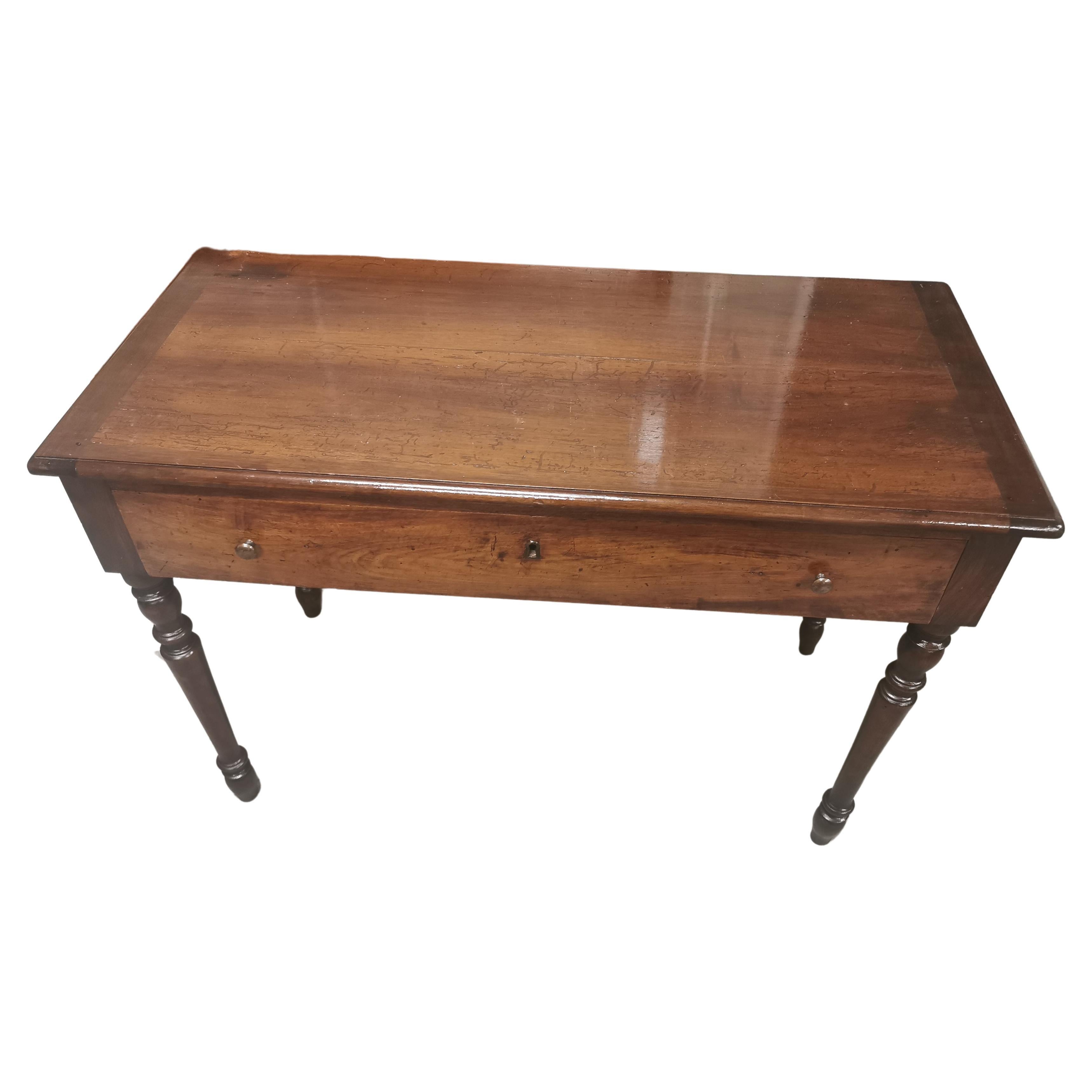 Louis XVI Walnut Writing Table from the Piedmont Region, C 1810