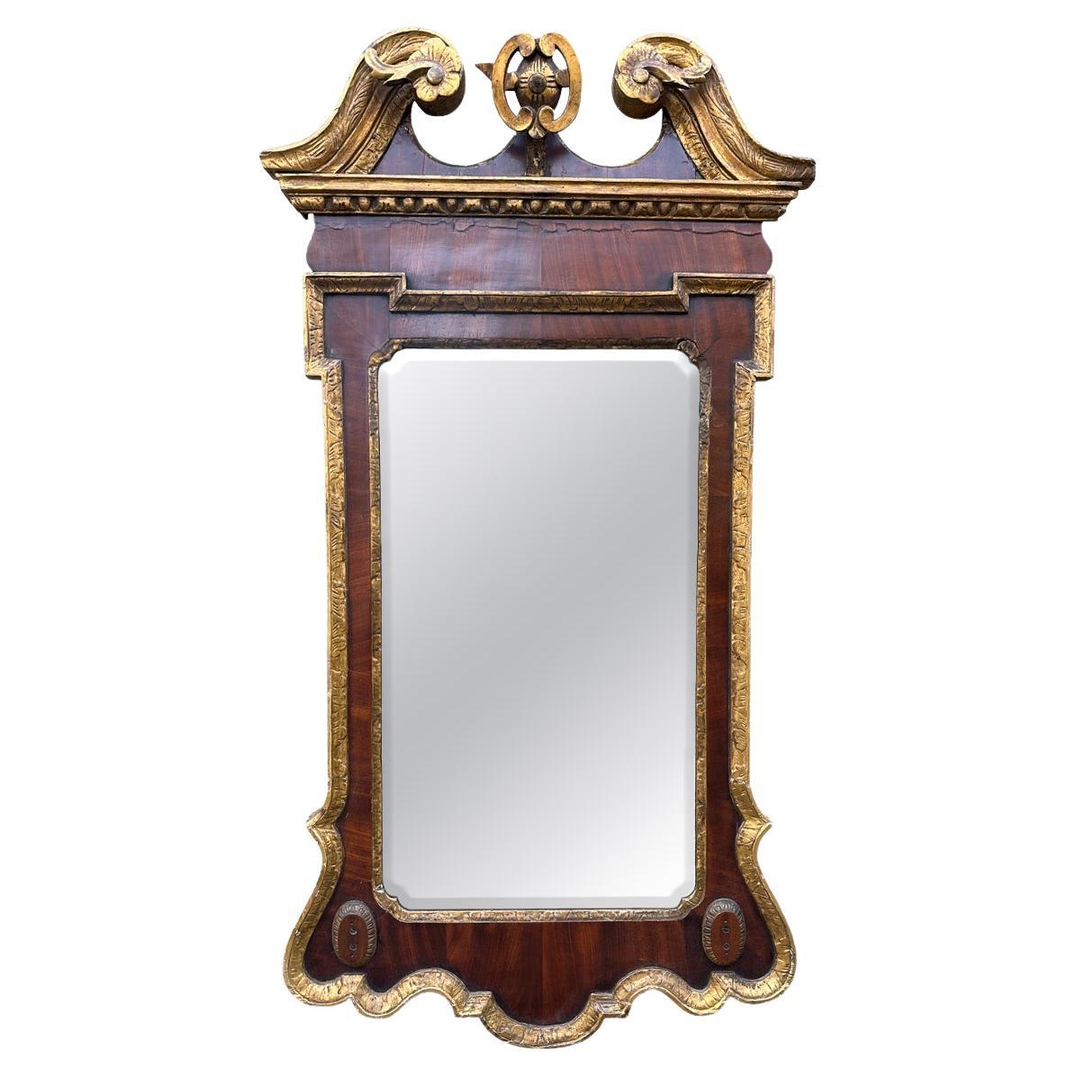 A Walnut And Giltwood George II Pier Mirror