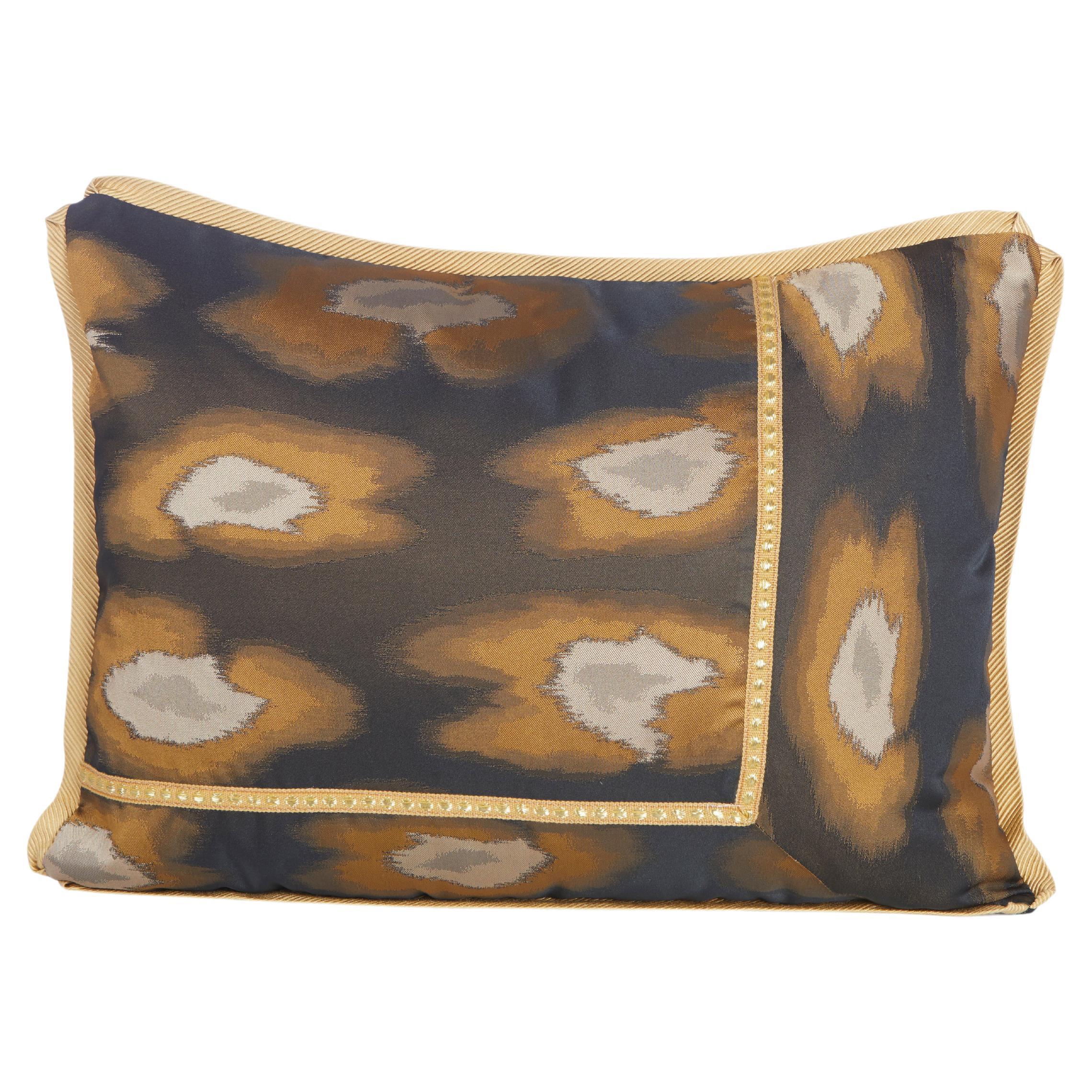 Warp Dyed Silk Dries Van Noten Fabric Cushion