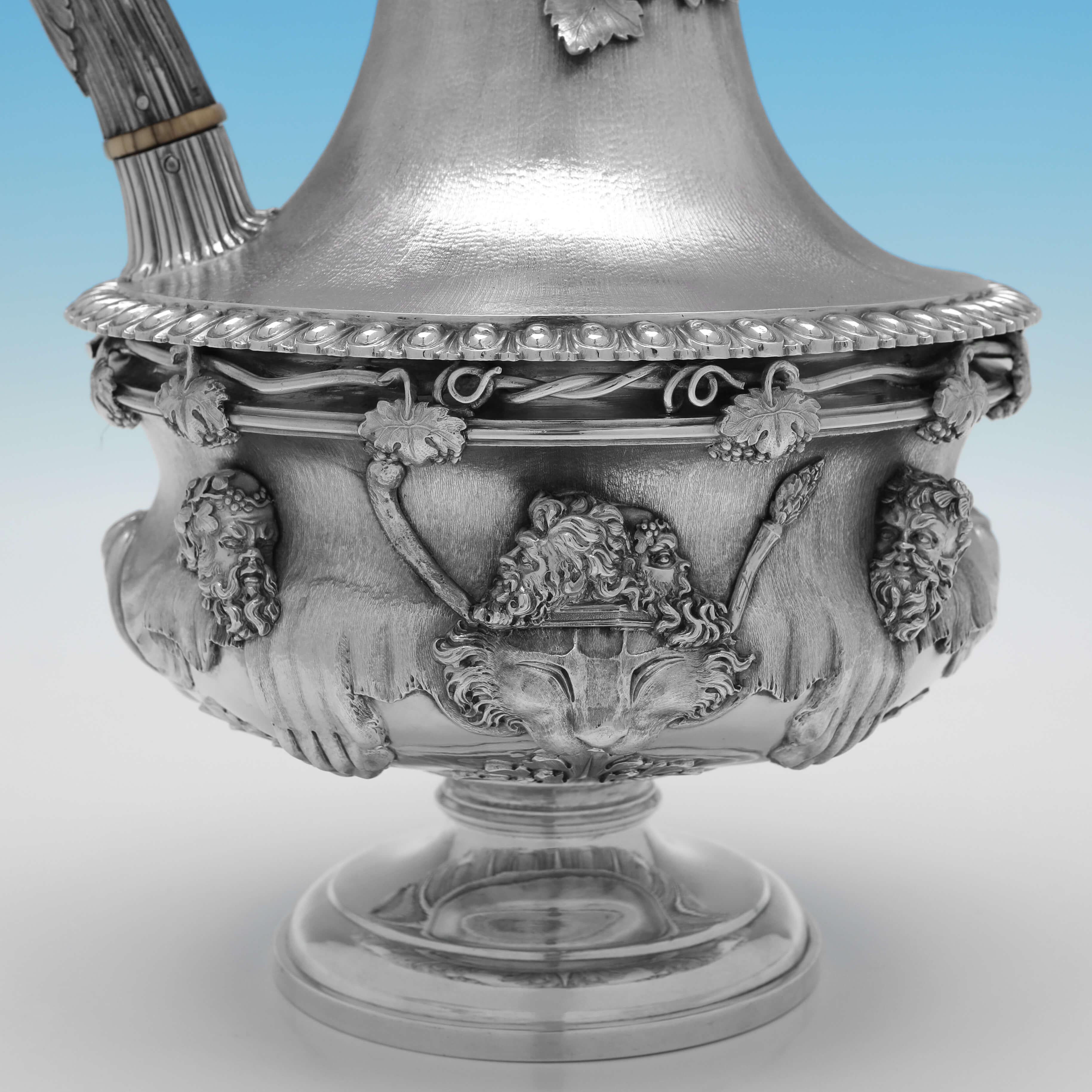 Sterling Silver A Warwick Jug - A rare Victorian sterling silver example - London 1853 R Hennell For Sale