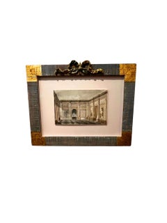 A Watercolor Painting of a Classical Interior