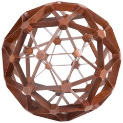 Waxed Steel Geodesic Sphere